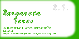 margareta veres business card